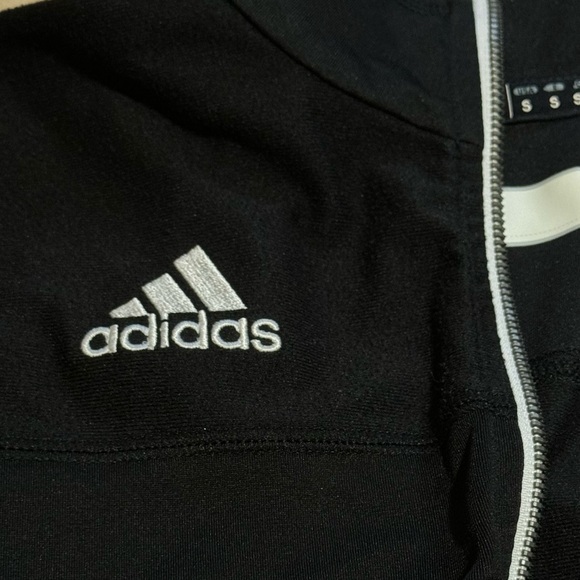 Women’s Adidas Lightweight Black Full Zip Long Sleeve Size Small - Picture 5 of 5
